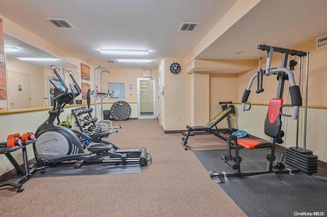 view of exercise room