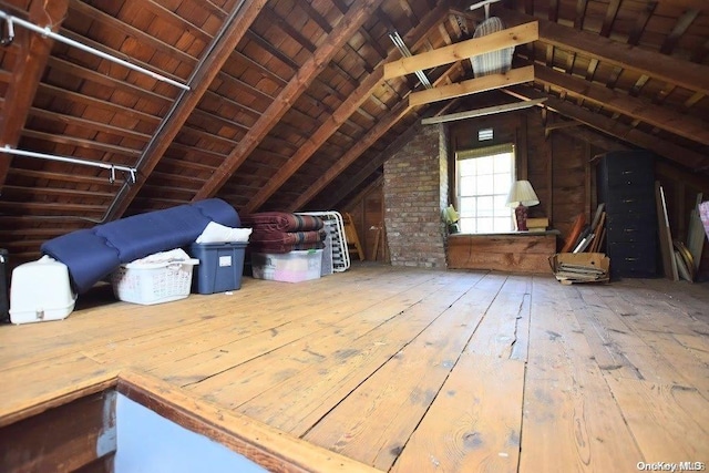 view of attic