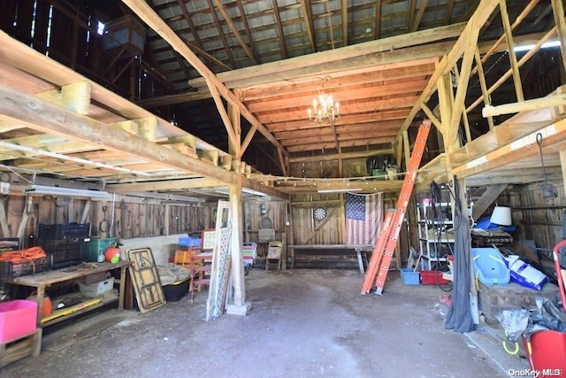 view of basement