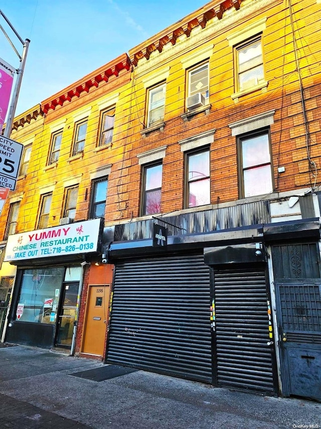 view of building exterior featuring cooling unit