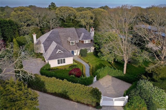 birds eye view of property