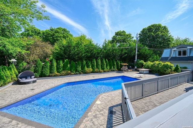 view of pool with a patio