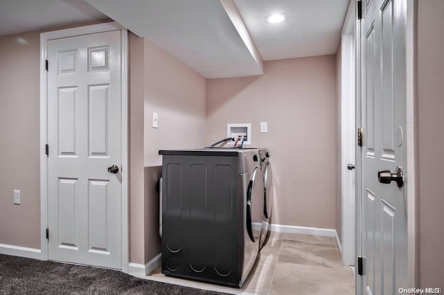 6 George Ave, Hicksville, NY 11801 - laundry room with washer and dryer and recessed lighting