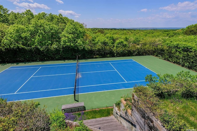 view of sport court