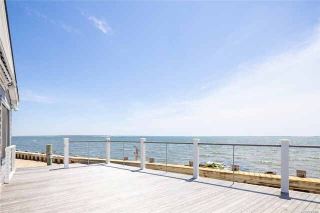 4235 Camp Mineola Rd, Mattituck, NY 11952 - deck featuring a water view