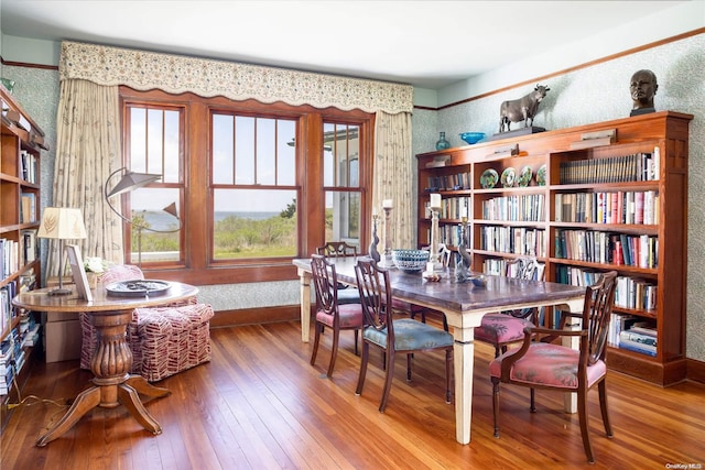 interior space featuring hardwood / wood-style floors