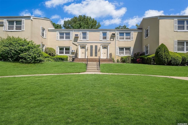 view of front of house with a front yard