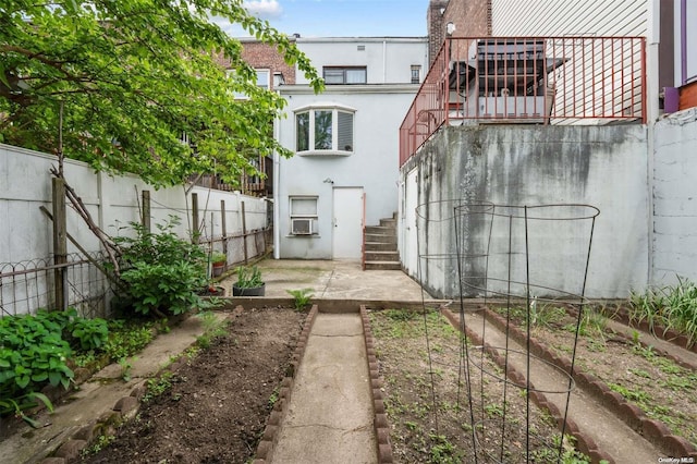 view of yard with cooling unit