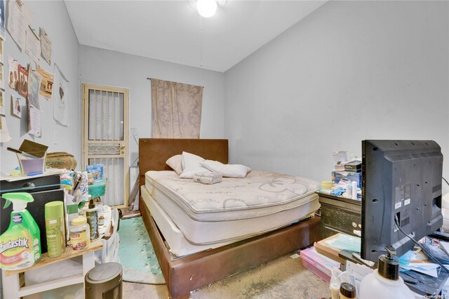 bedroom featuring carpet flooring