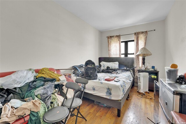 bedroom featuring light hardwood / wood-style flooring