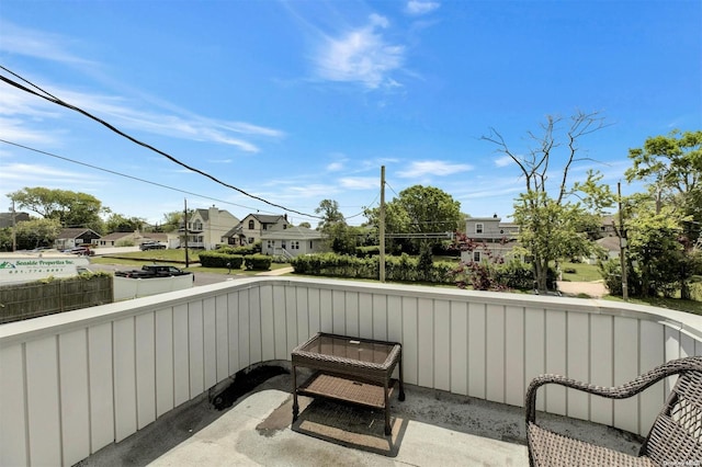 balcony featuring a patio area