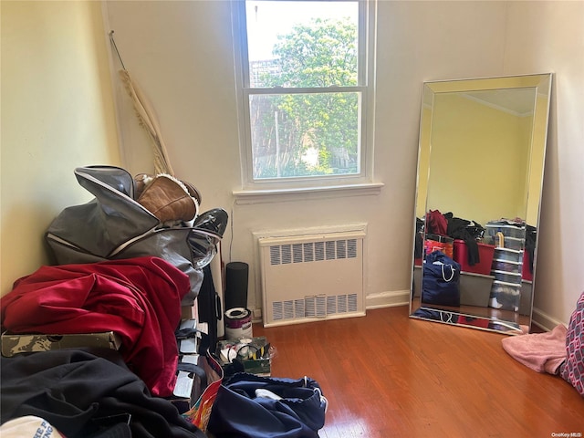 interior space featuring radiator heating unit