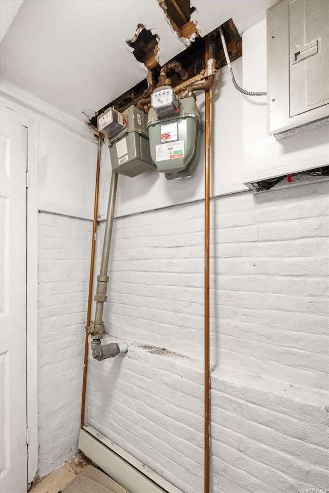 utility room with electric panel