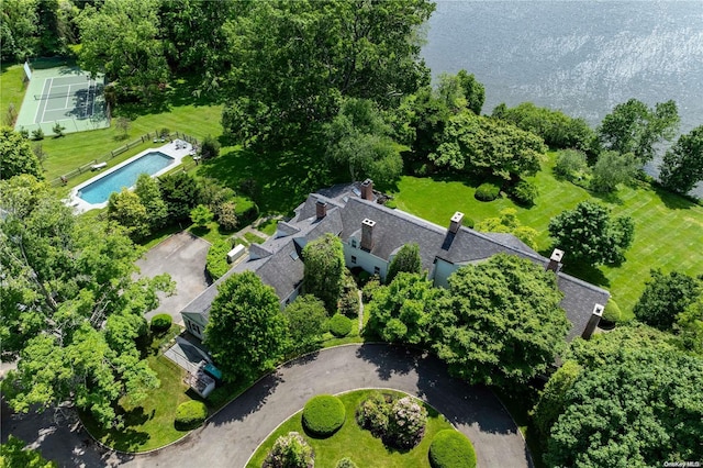 200 Cleft Rd, Mill Neck, NY 11765 - bird's eye view of a pool