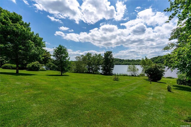200 Cleft Rd, Mill Neck, NY 11765 - view of green lawn featuring a water view