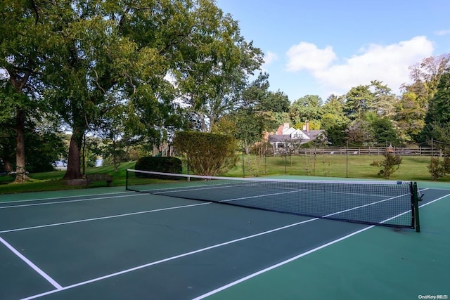 view of tennis court