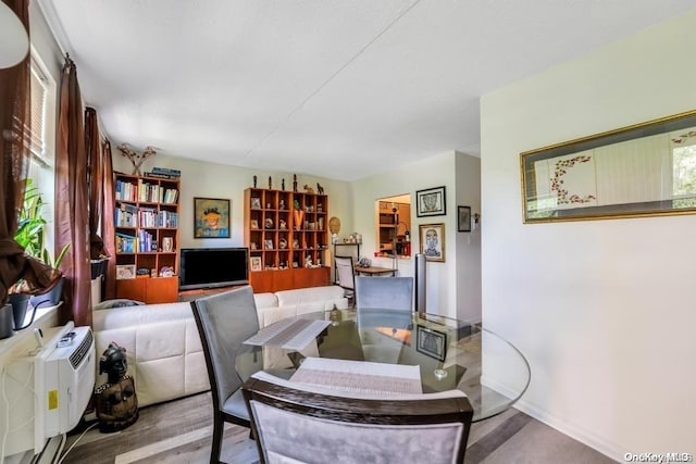 dining area featuring light hardwood / wood-style flooring