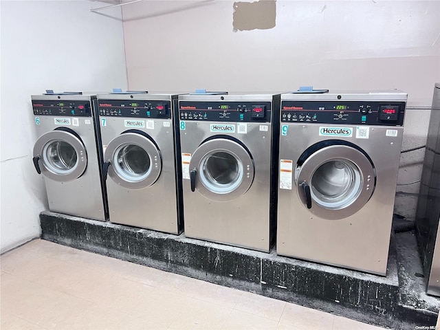 laundry room with washer and dryer