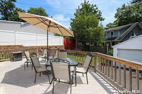 view of patio with a deck