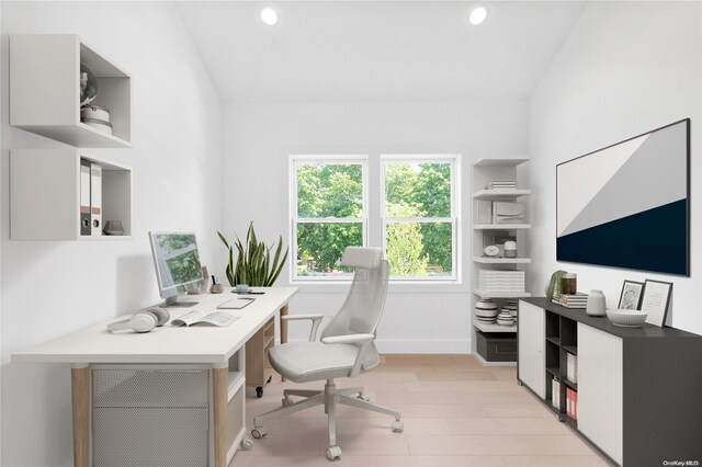 21 Montauk Hwy Unit 9, Westhampton, NY 11977 - office featuring baseboards, recessed lighting, and light wood-style floors