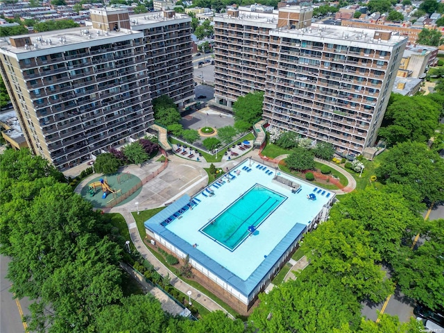 birds eye view of property