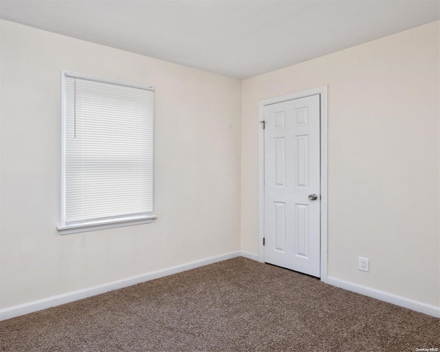 view of carpeted empty room