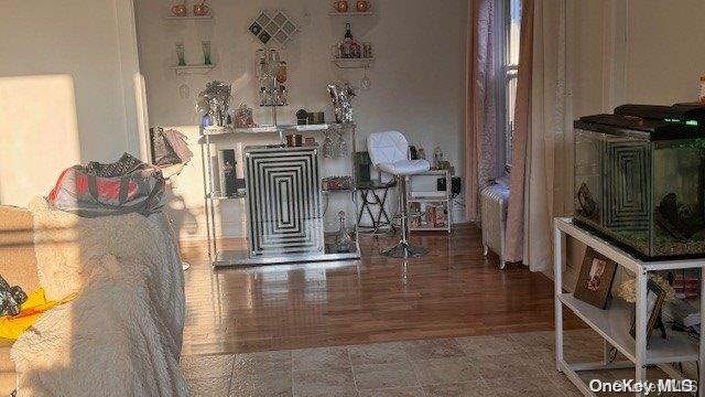 interior space with wood-type flooring