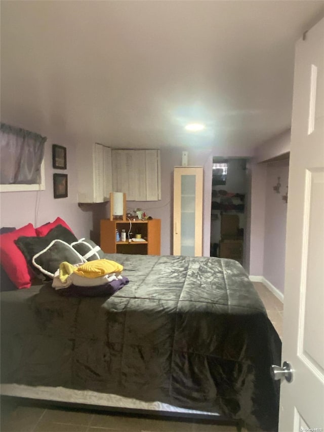 view of tiled bedroom