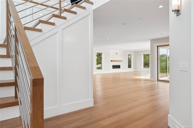 451 Dune Rd, Westhampton Beach, NY 11978 - stairs with wood finished floors