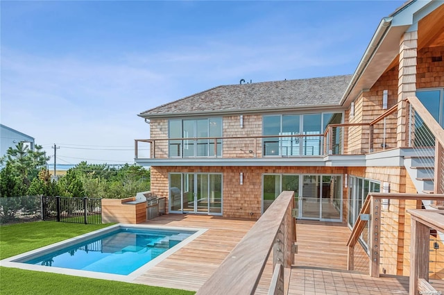 451 Dune Rd, Westhampton Beach, NY 11978 - back of house with a balcony