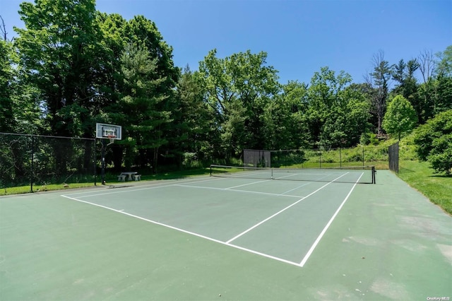 view of tennis court