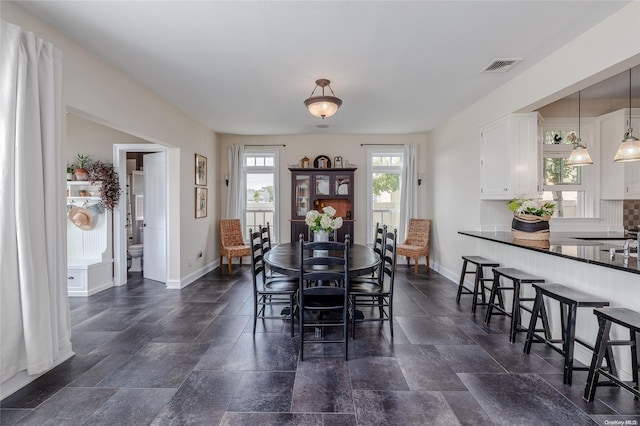 view of dining space