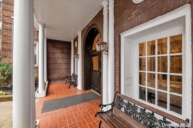 view of patio / terrace featuring covered porch