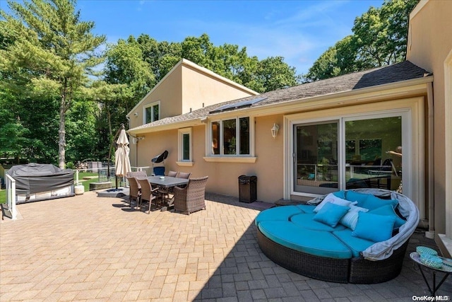 exterior space featuring a patio area