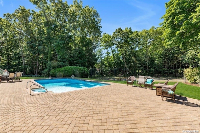 view of pool with a patio