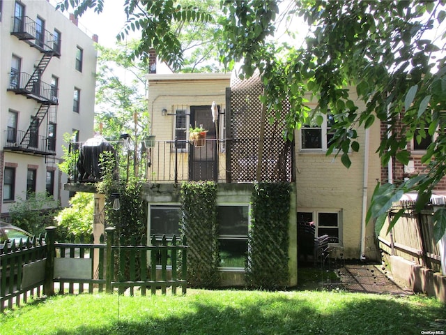 view of rear view of property