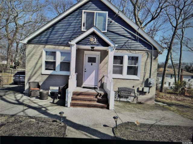 view of bungalow-style house