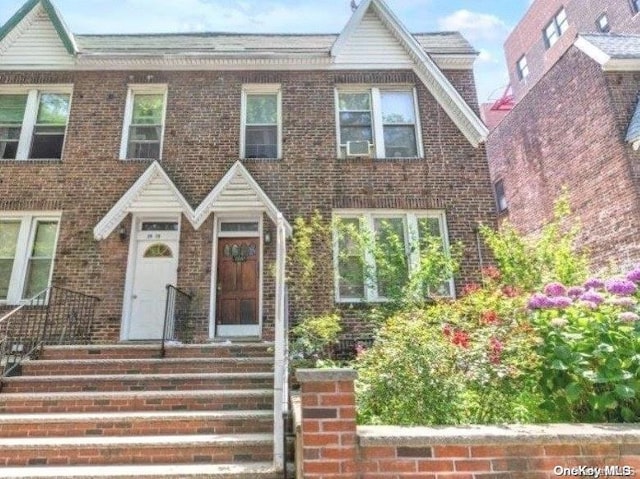 view of front of property with cooling unit