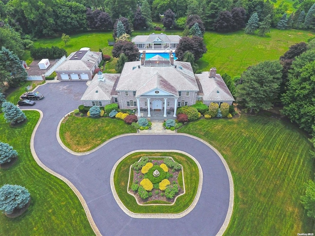 birds eye view of property