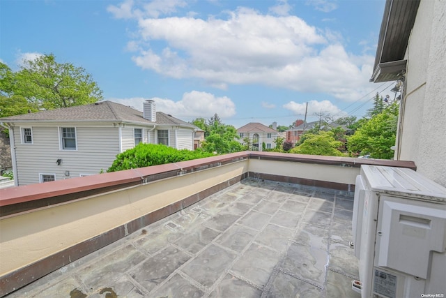 view of patio with a balcony