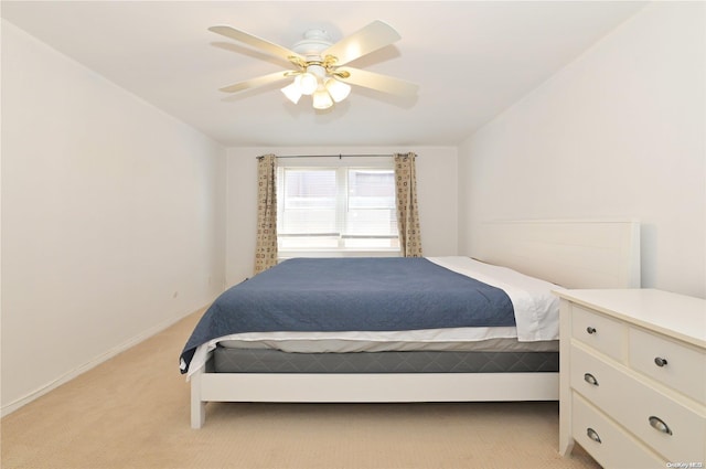 30 Stoner Ave Unit 3R, Great Neck, NY 11021 - bedroom with light carpet, a ceiling fan, and baseboards