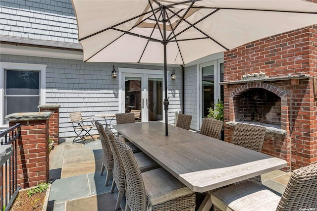 view of patio / terrace with french doors