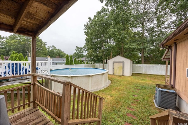 49 Concord Rd, Shirley, NY 11967 - view of yard with a storage shed, an outbuilding, and a deck