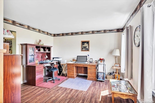 765 Sheep Pen Rd, Call Listing Agent, NY 13849 - home office featuring wood finished floors