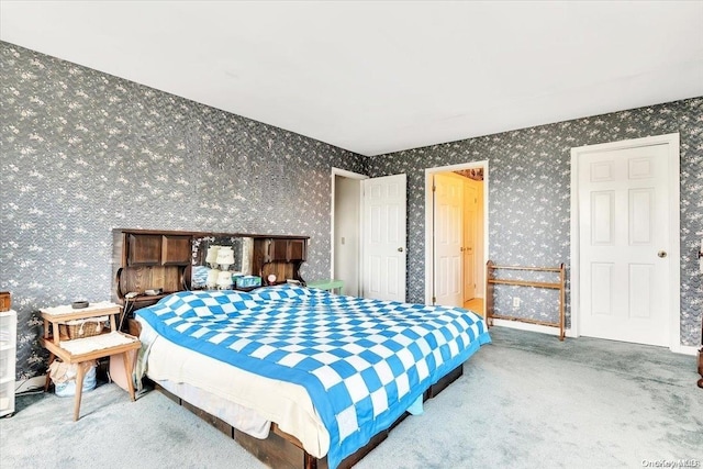 765 Sheep Pen Rd, Call Listing Agent, NY 13849 - bedroom featuring wallpapered walls and carpet flooring