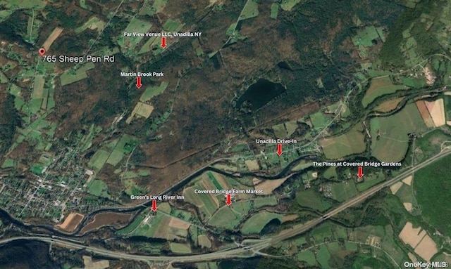 765 Sheep Pen Rd, Call Listing Agent, NY 13849 - aerial map of property and surrounding area
