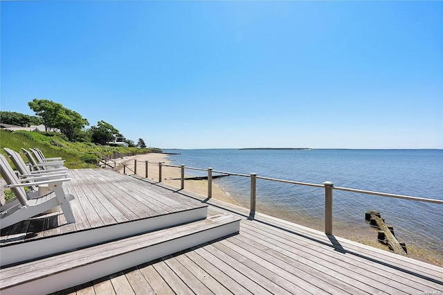 2100 Park Ave, Mattituck, NY 11952 - wooden deck featuring a water view
