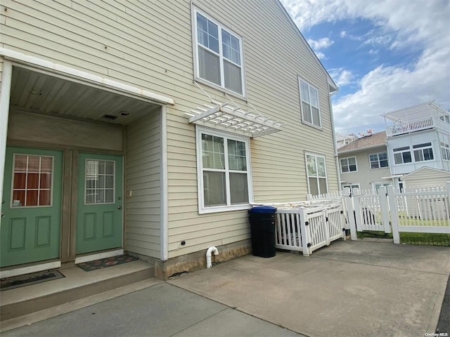 exterior space with a patio area