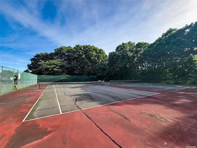 view of sport court