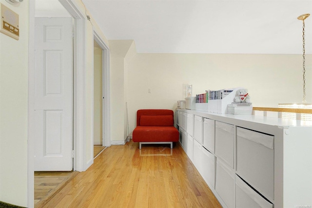 interior space featuring light hardwood / wood-style flooring